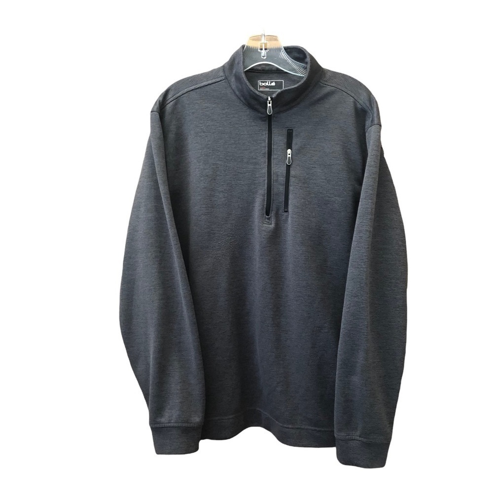 BOLLE/ 3/4 zip / Men’s / Jacket/ size L / Grey Light w/ stripes